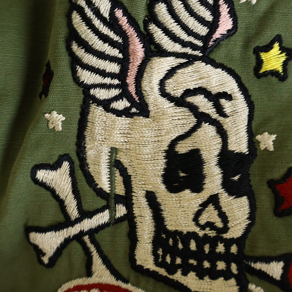 WACKO MARIA(ワコマリア) M-65 Jacket ミリタリージャケット バック刺繍デザイン カーキ