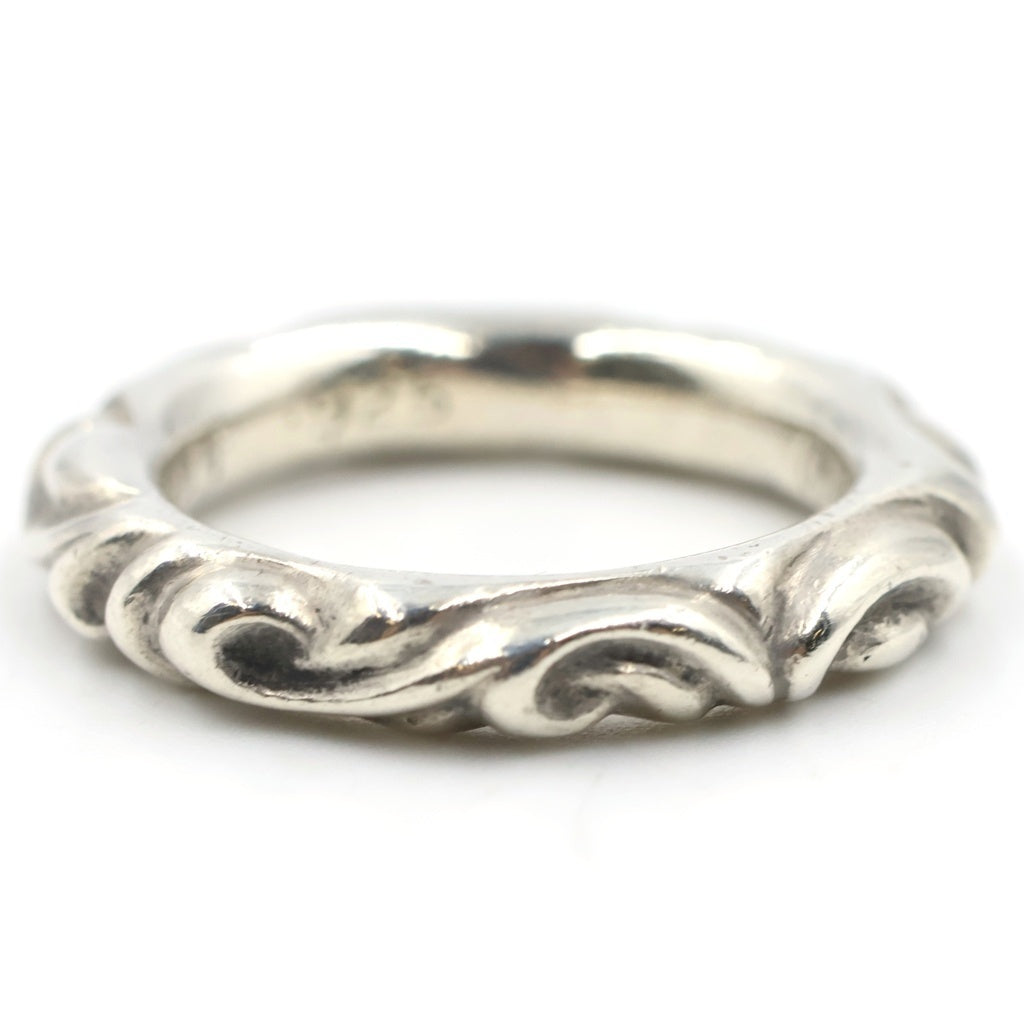 CHROME HEARTS(クロムハーツ) SCRL BAND スクロールバンド リング シルバー BCA351