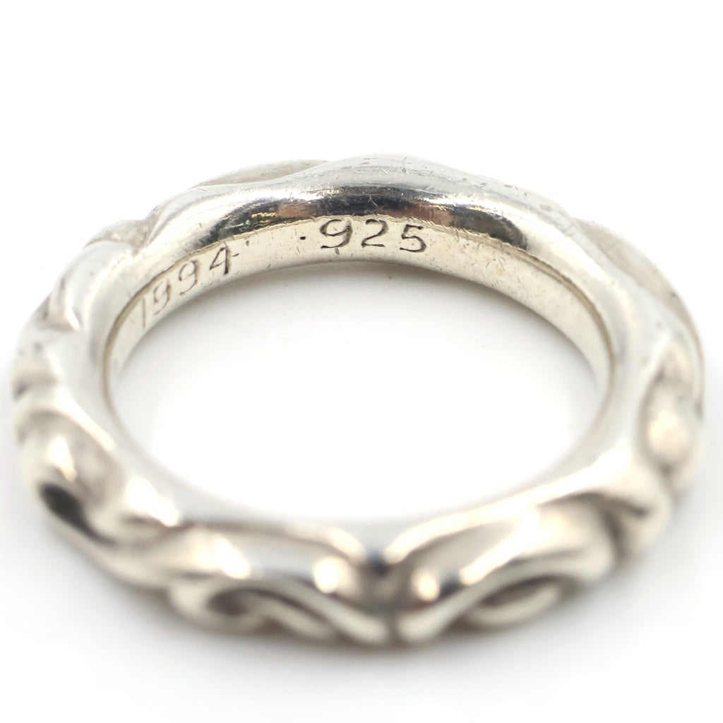 CHROME HEARTS(クロムハーツ) SCRL BAND スクロールバンド リング シルバー BCA351
