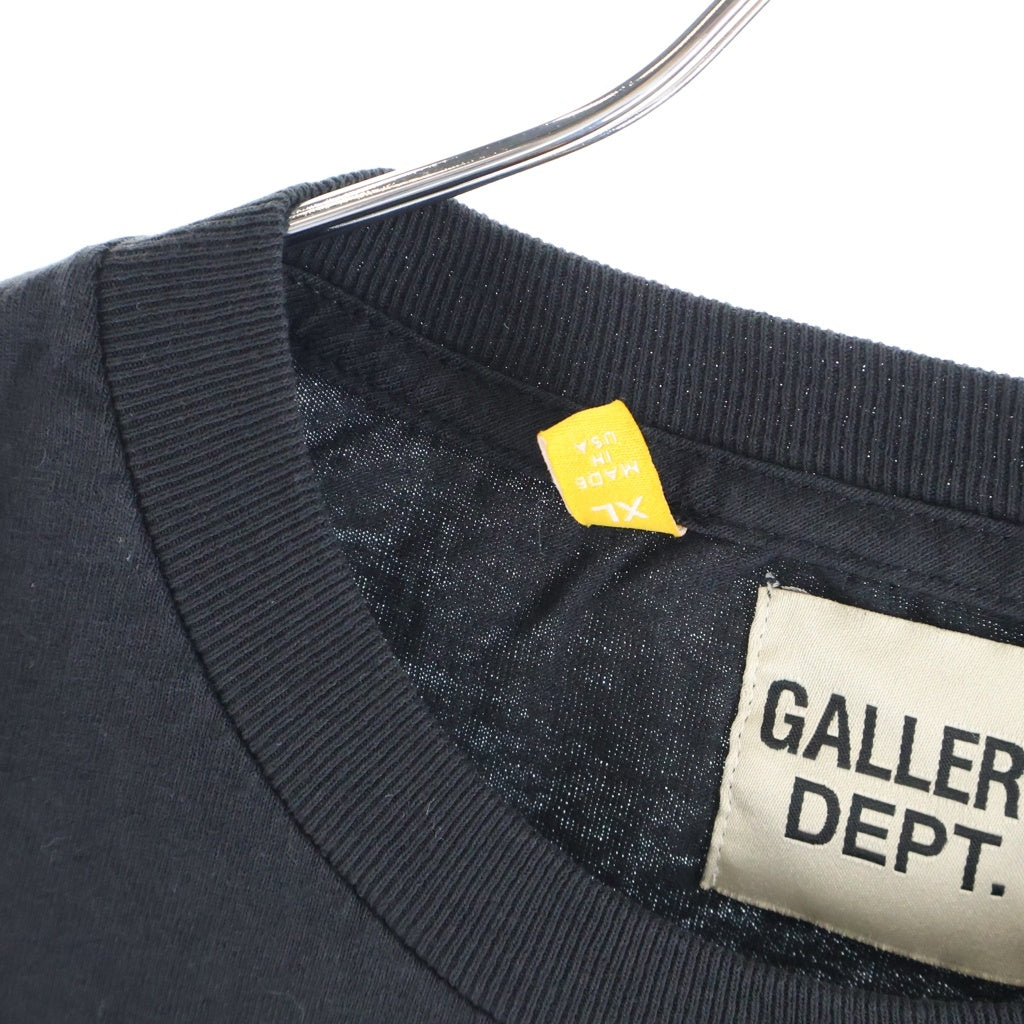 GALLERY DEPT.(ギャラリーデプト) DEPT. de la GALLERY 半袖 クルーネック カットソー Tシャツ ブラック
