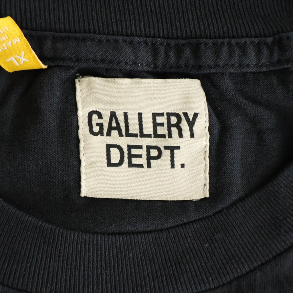 GALLERY DEPT.(ギャラリーデプト) DEPT. de la GALLERY 半袖 クルーネック カットソー Tシャツ ブラック