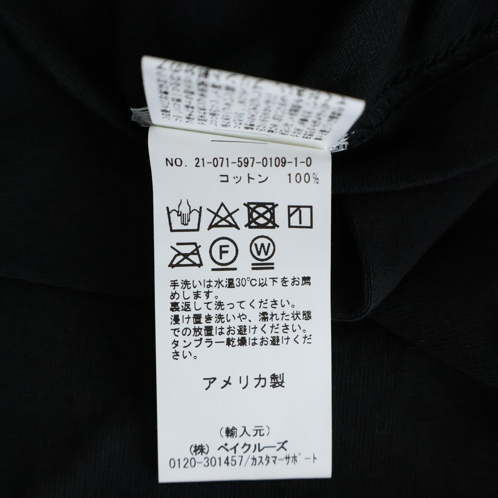 GALLERY DEPT.(ギャラリーデプト) DEPT. de la GALLERY 半袖 クルーネック カットソー Tシャツ ブラック