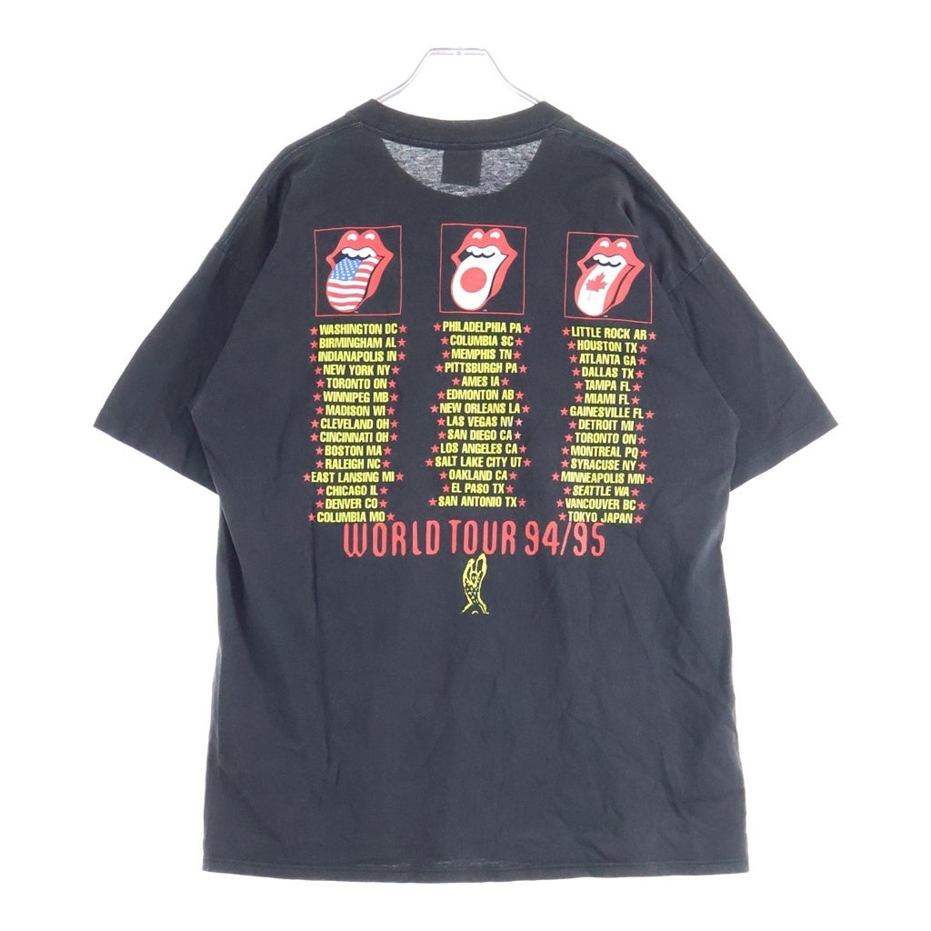 VINTAGE(ヴィンテージ) 90s VINTAGE THE ROLLING STONES Voodoo Lounge Tour S/S TEE 半袖 クルーネック カットソー Tシャツ ブラック
