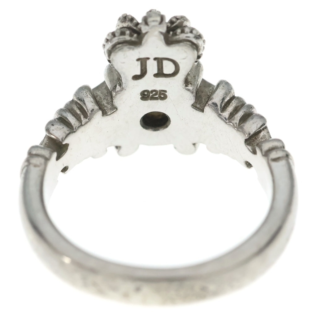 Justin Davis(ジャスティンデイヴィス) CROWN RING クラウンモチーフ クリアストーン シルバー レディース