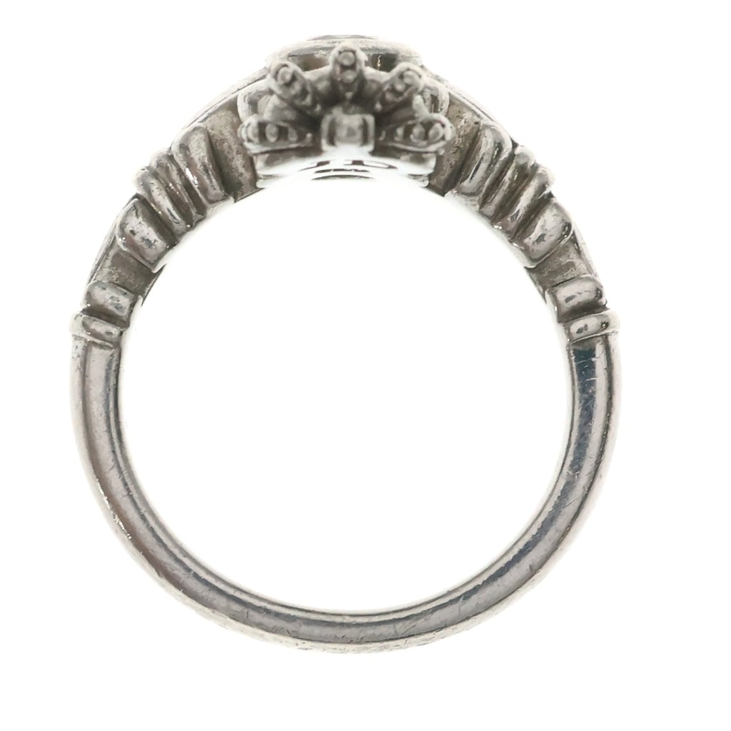 Justin Davis(ジャスティンデイヴィス) CROWN RING クラウンモチーフ クリアストーン シルバー レディース