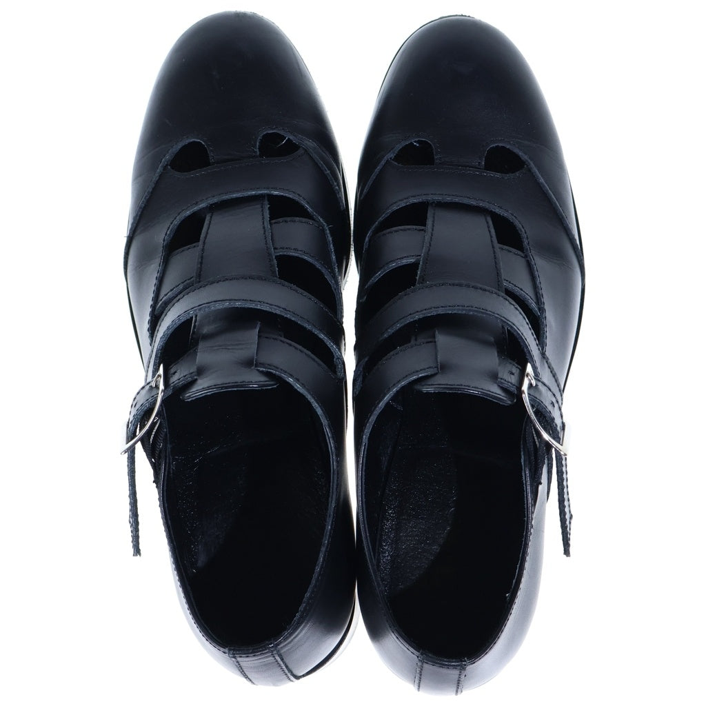 PADRONE(パドローネ) レザー グルカサンダル ブラック PU8394-2010-26A
