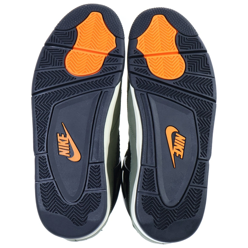 NIKE(ナイキ) ×UNDEFEATED AIR JORDAN 4 RETRO IB1519-200 アンディフィーテッド エアジョーダン4 レトロ ハイカットスニーカー カーキ US10/28ccm