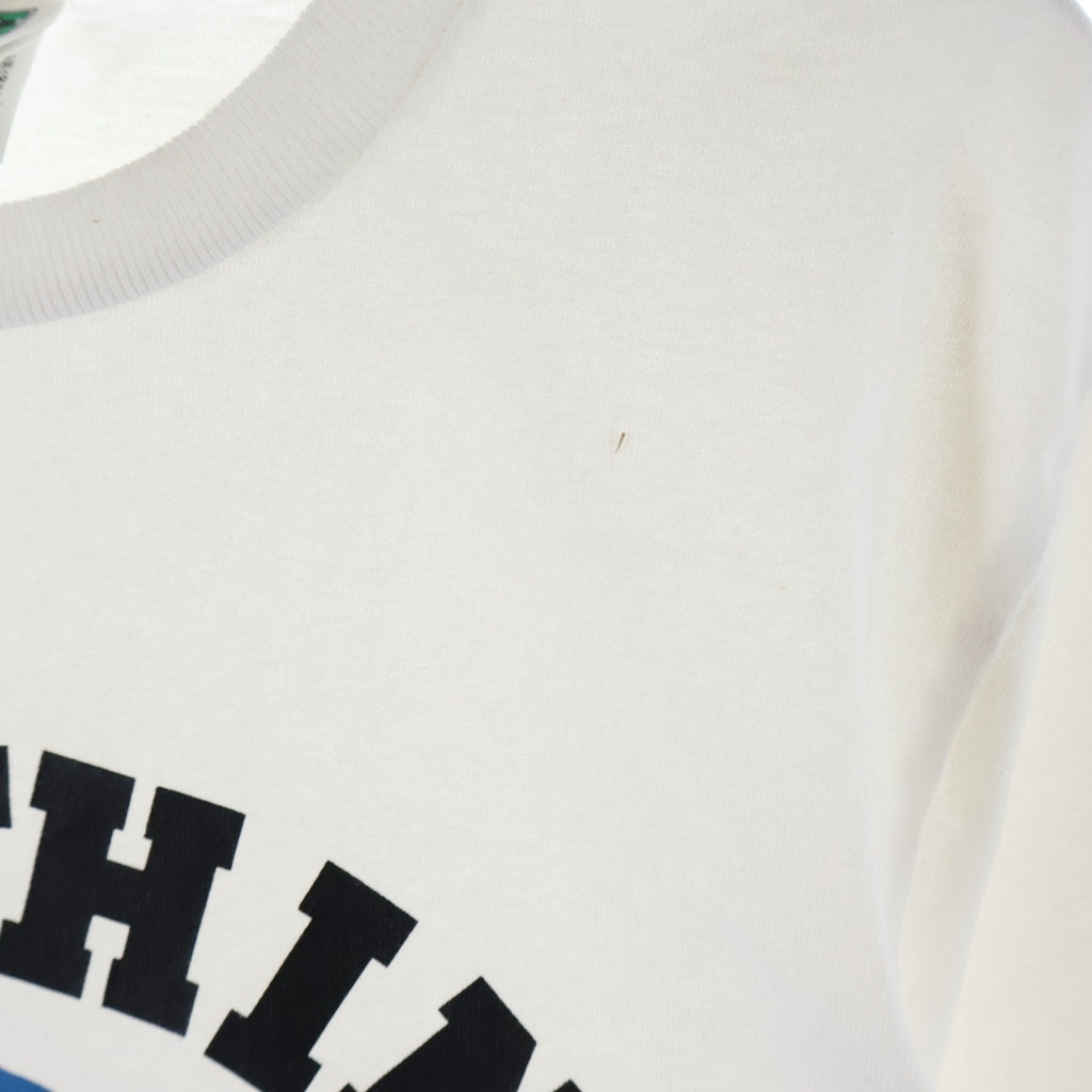 A BATHING APE(アベイシングエイプ) ABC Camo APE HEAD カモ柄 エイプヘッドプリント クルーネック 半袖Tシャツ ホワイト レディース 0ZXTEW210005N