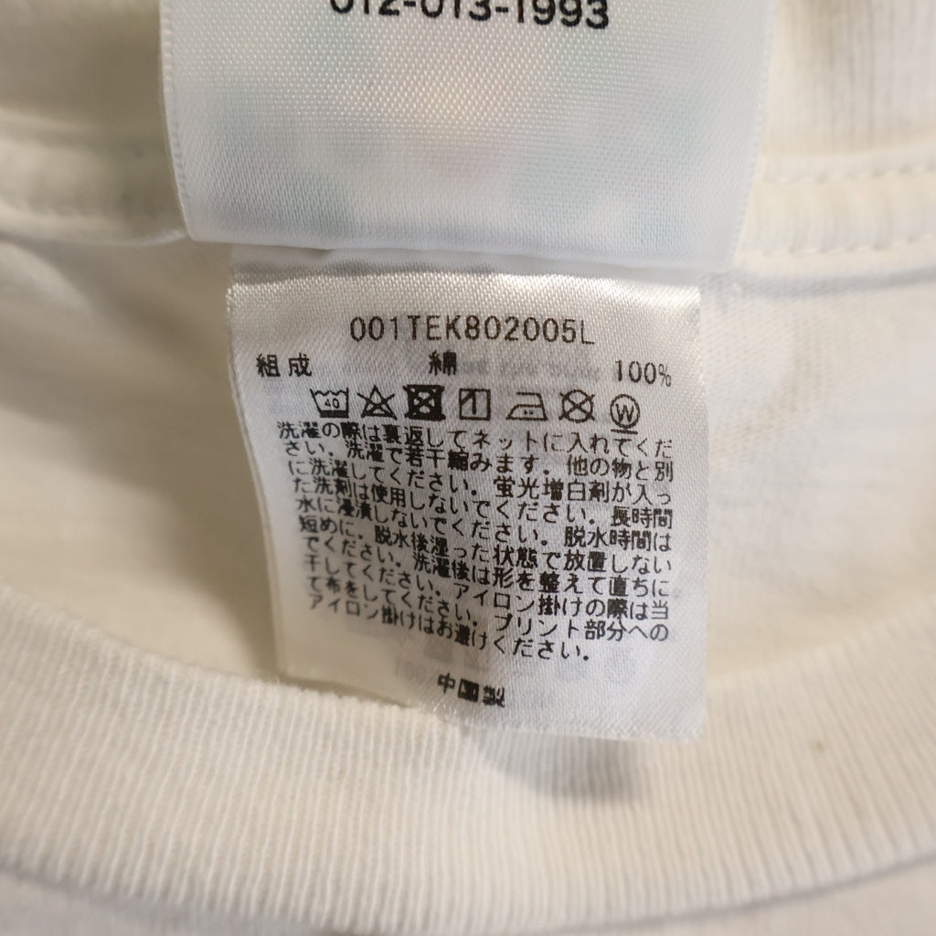 A BATHING APE(アベイシングエイプ) ABC Camo APE HEAD カモ柄 エイプヘッドプリント クルーネック 半袖Tシャツ ホワイト レディース 0ZXTEW210005N