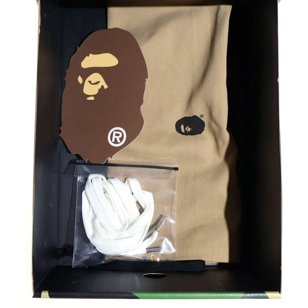 A BATHING APE(アベイシングエイプ) BAPE STA Icon ABC Camo Sneaker カモ柄 ローカットスニーカー ブルー/ホワイト 001FWK302307L レディース