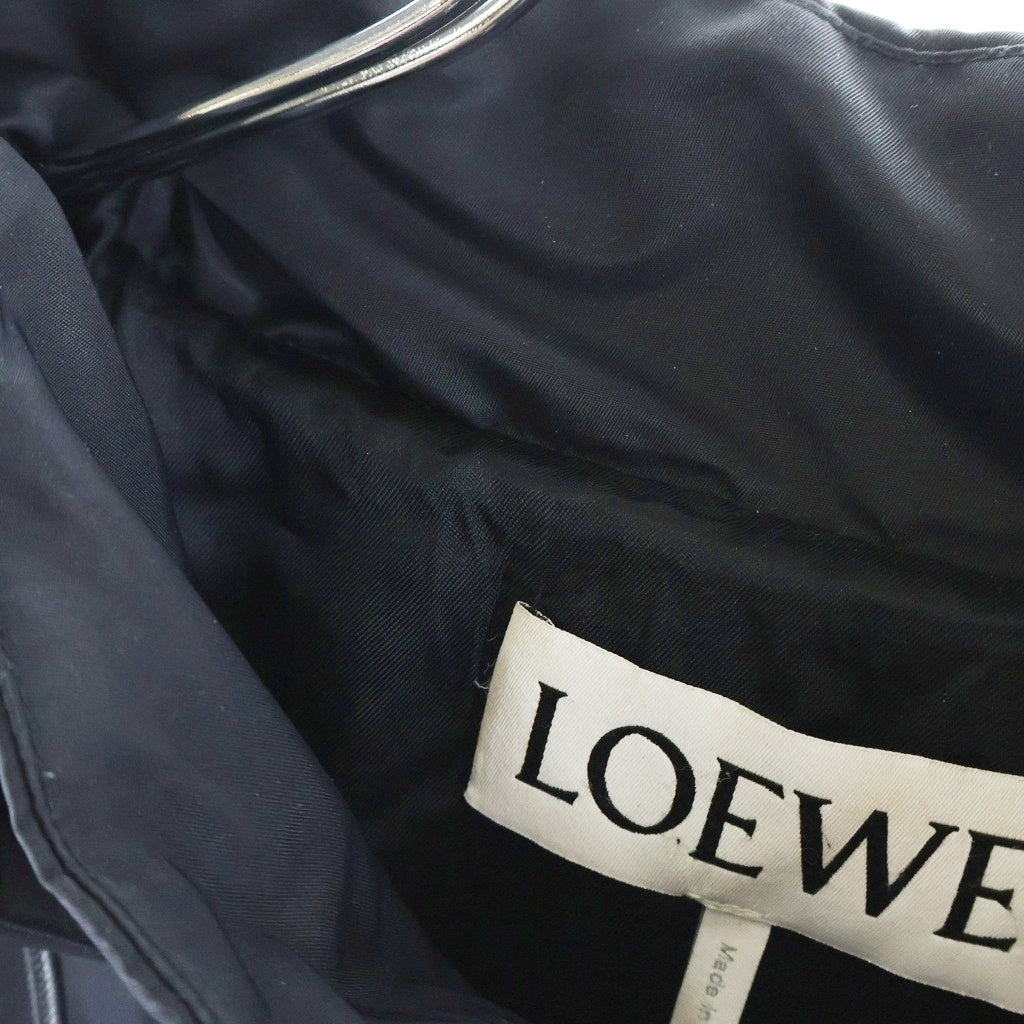 LOEWE(ロエベ) 24SS HOODED PADDED JACKET フーデッド パデッド ジャケット ジップアップブルゾン ブラック H526Y02W68