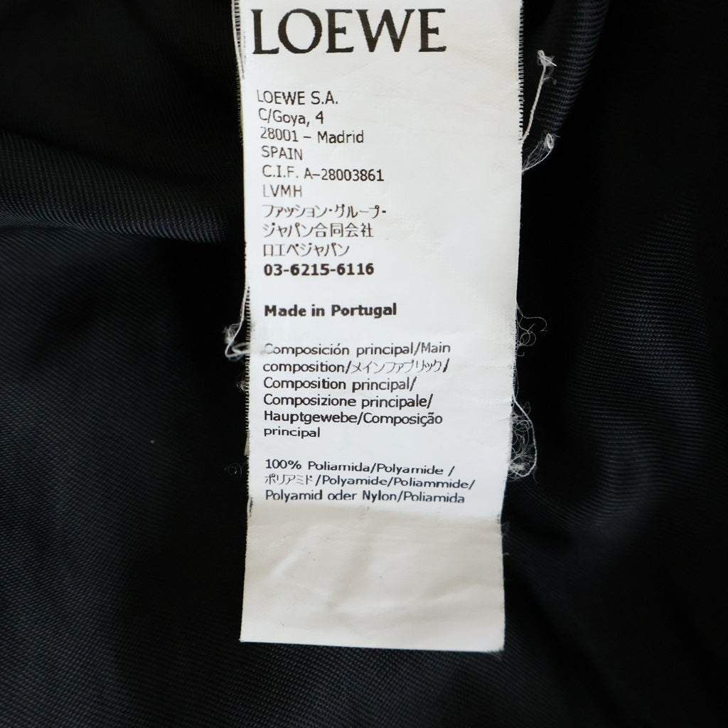 LOEWE(ロエベ) 24SS HOODED PADDED JACKET フーデッド パデッド ジャケット ジップアップブルゾン ブラック H526Y02W68