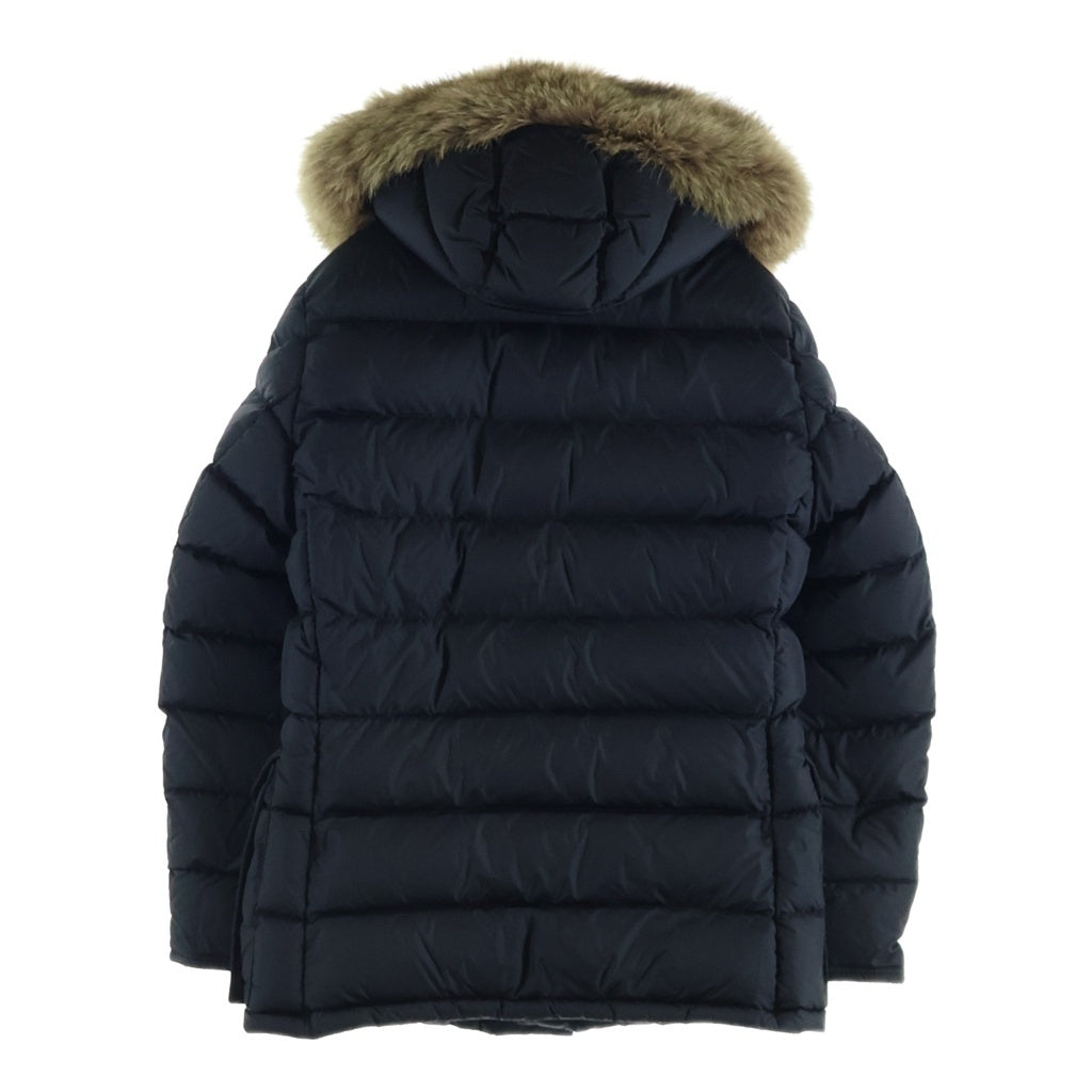 MONCLER(モンクレール) 19AW CLUNY GIUBBOTTO クルーニー ファー フーデッド ジップアップ ダウンコート ジャケット ブラック E20914138025