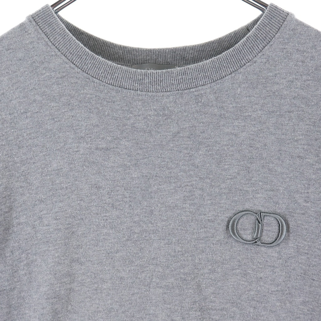 DIOR(ディオール) CD Icon S/S TEE ロゴ刺繍 半袖 クルーネック Tシャツ カットソー グレー 943J605A0554