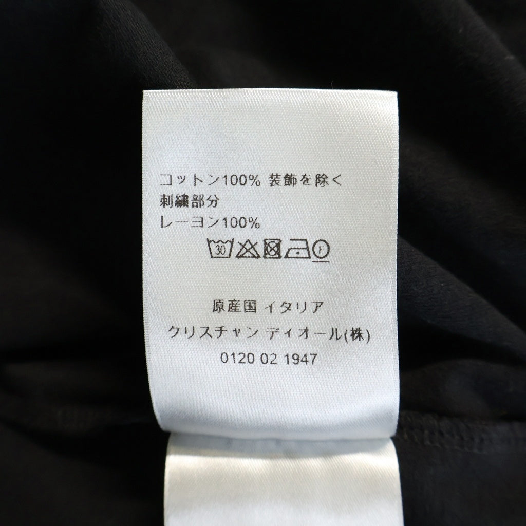 DIOR(ディオール) CD Icon S/S TEE ロゴ刺繍 半袖 クルーネック Tシャツ カットソー ブラック 013J600A0677