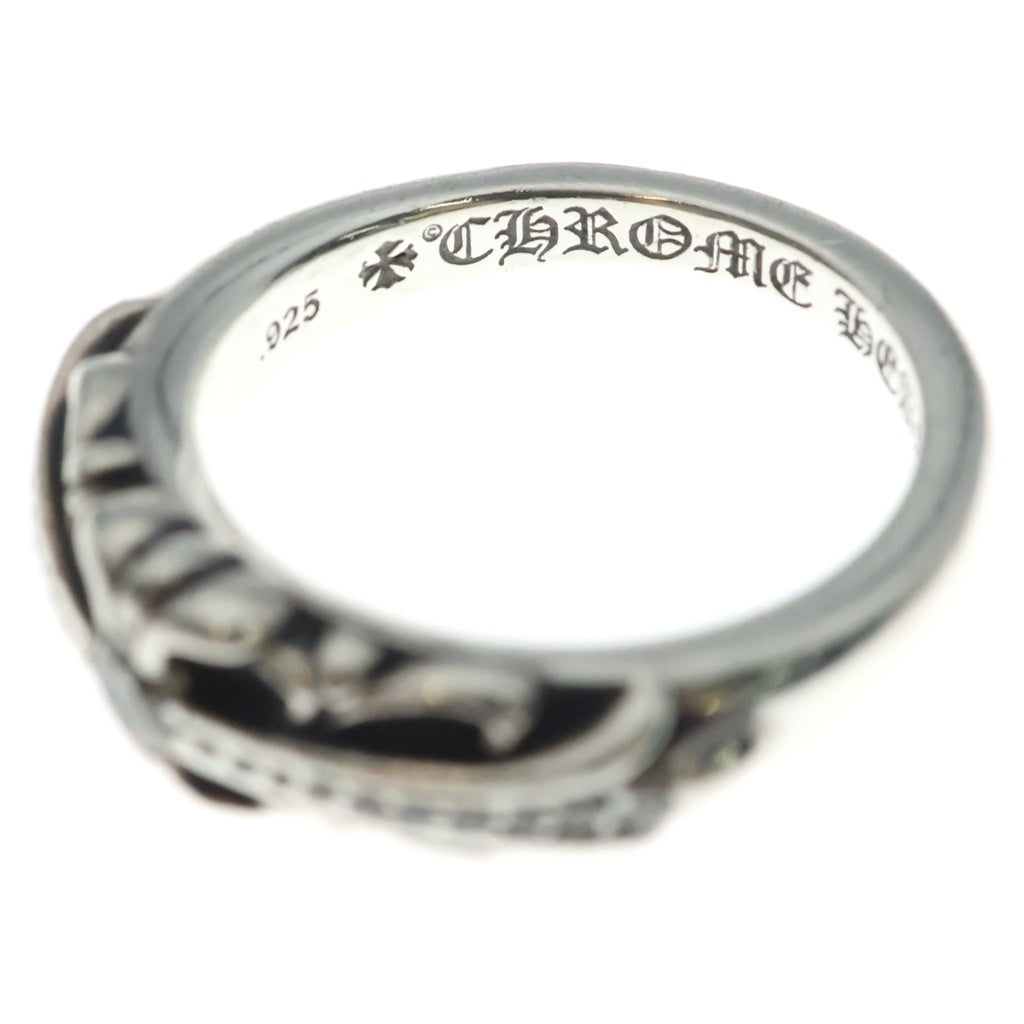 CHROME HEARTS(クロムハーツ) BABY CLSC P D ベイビークラシックフローラルクロス PAVEダイヤ シルバーリング
