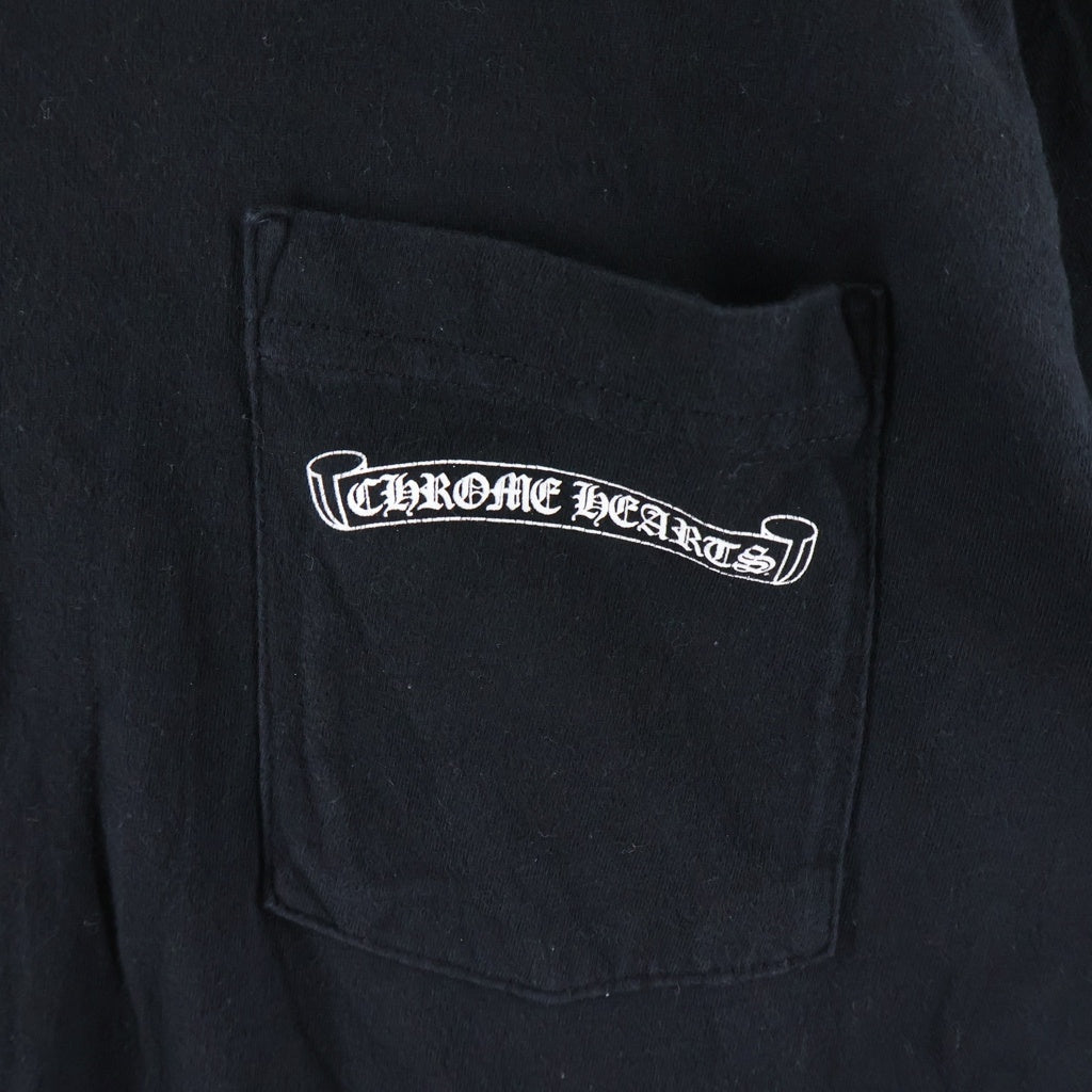 CHROME HEARTS(クロムハーツ) MLT COL CEM CRS TEE マルチカラーセメタリークロス クルーネック半袖Tシャツ カットソー ブラック