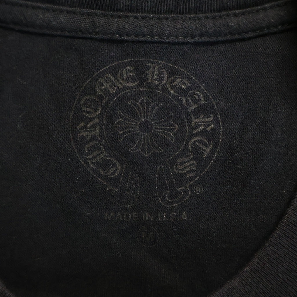 CHROME HEARTS(クロムハーツ) 3 CEMETERY CROSS 3セメタリークロスプリント クルーネック半袖Tシャツカットソー ブラック/ブルー