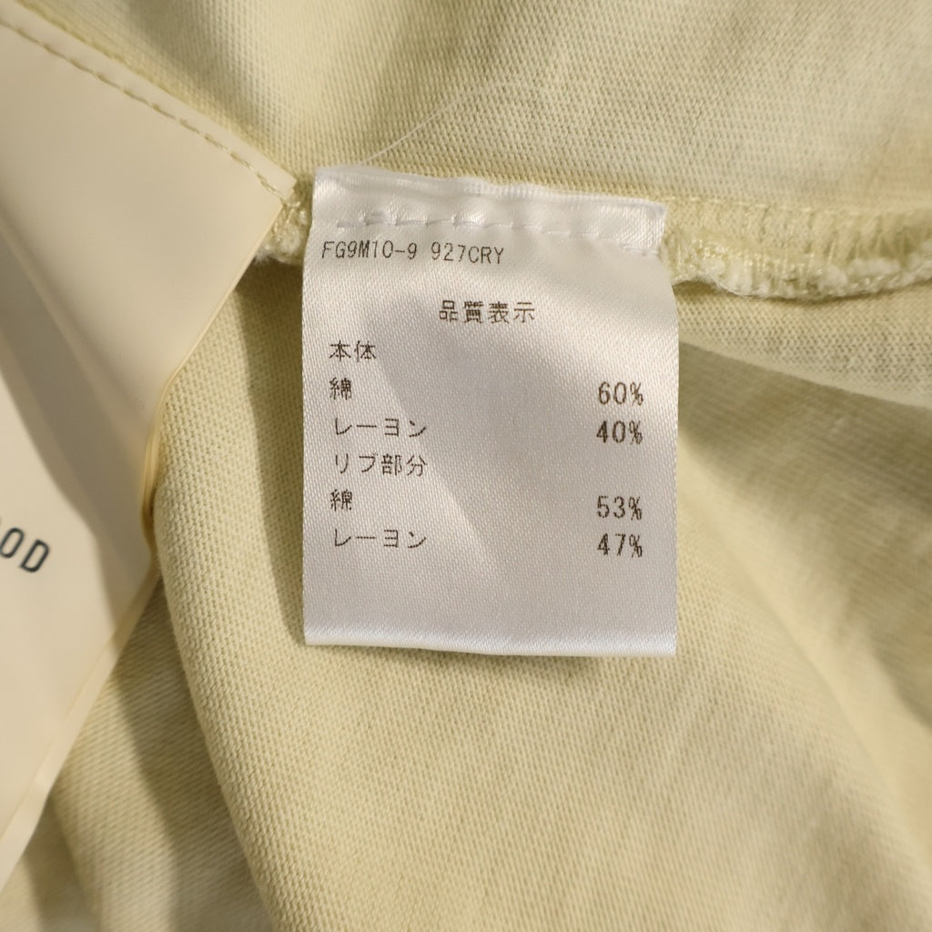 FEAR OF GOD(フィアオブゴッド) FGロゴプリント クルーネック 半袖Tシャツ アイボリー