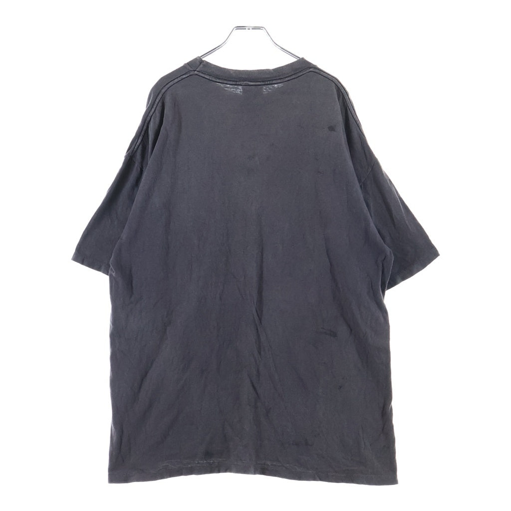 READY MADE(レディメイド) 24SS Pocket Print Short Sleeve Tee フロントポケットロゴプリント クルーネック 半袖Tシャツ チャコールグレー RE-CO-BK-00-00-278