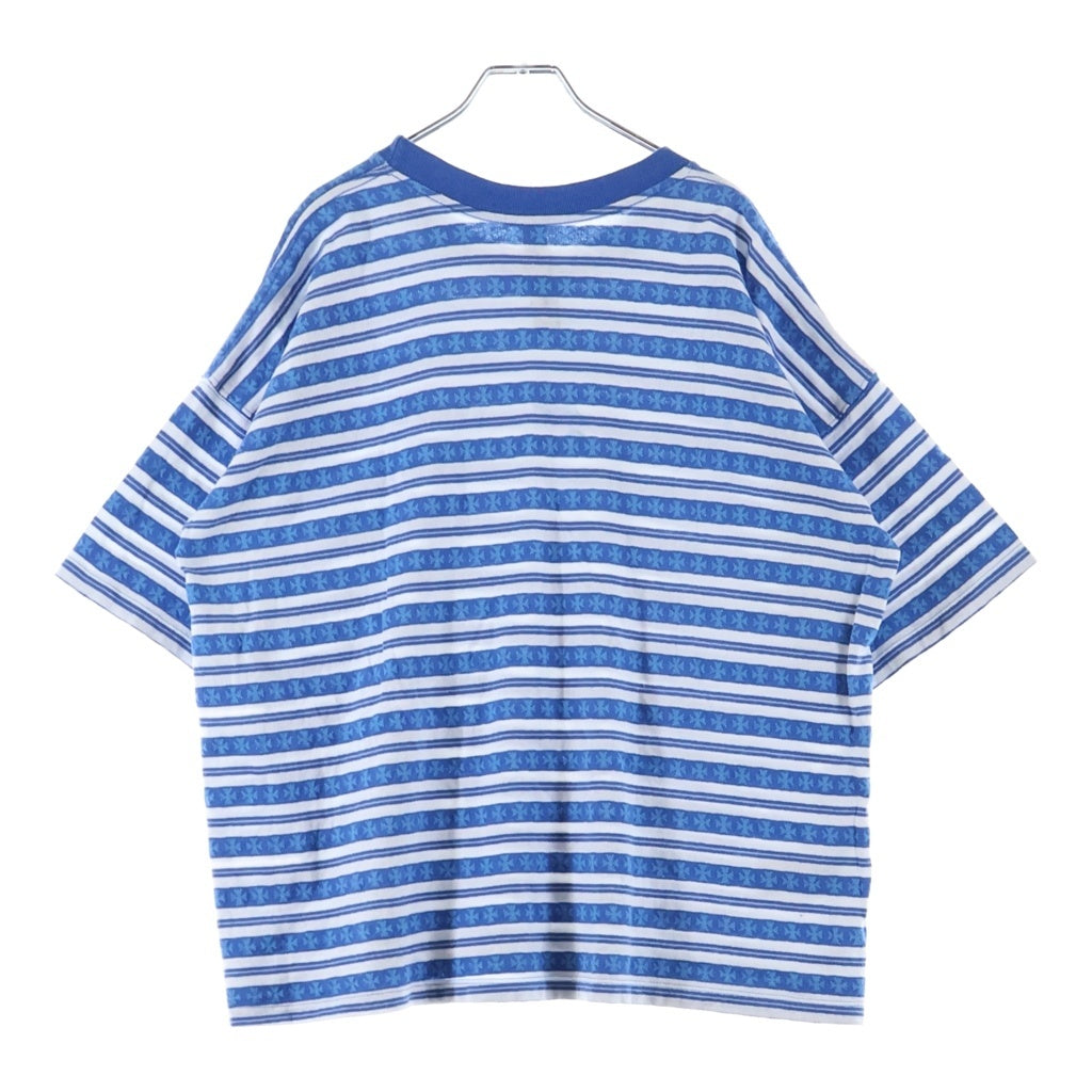 CHROME HEARTS(クロムハーツ) Y NOT Stripe ストライプTシャツ ブルー/ホワイト