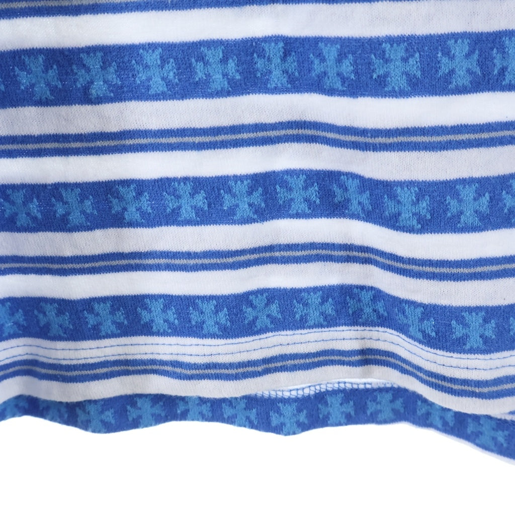 CHROME HEARTS(クロムハーツ) Y NOT Stripe ストライプTシャツ ブルー/ホワイト