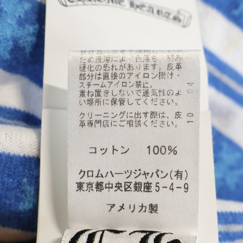 CHROME HEARTS(クロムハーツ) Y NOT Stripe ストライプTシャツ ブルー/ホワイト