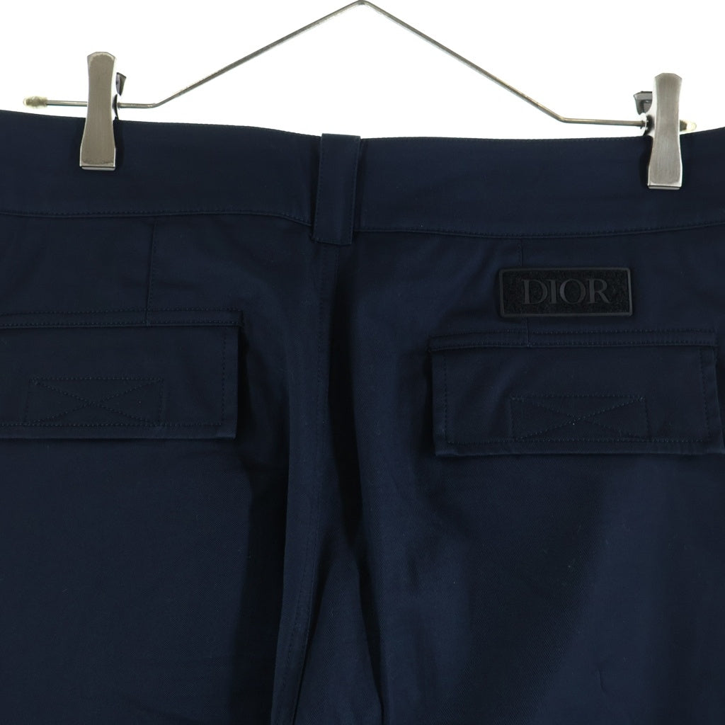 DIOR(ディオール) ロゴワッペン コットン カーゴパンツ ネイビー 013C122A3866