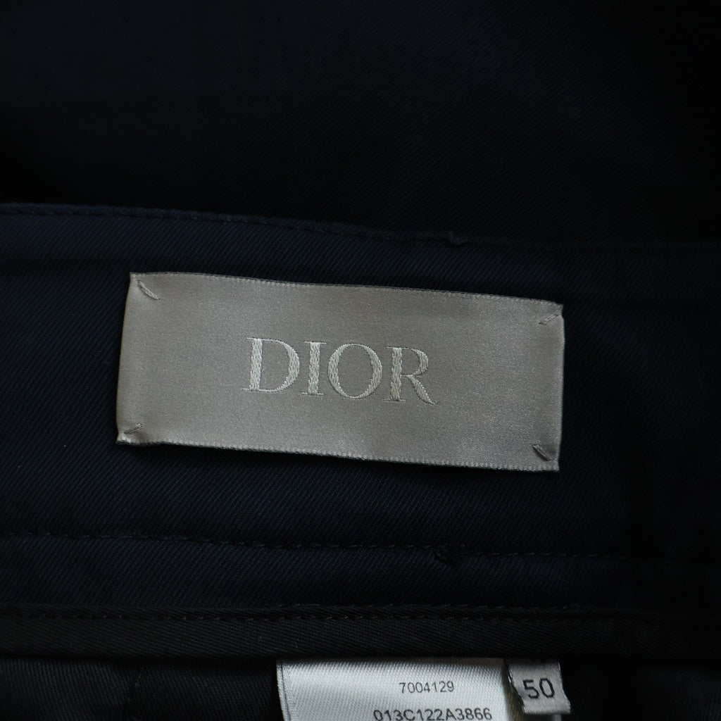 DIOR(ディオール) ロゴワッペン コットン カーゴパンツ ネイビー 013C122A3866