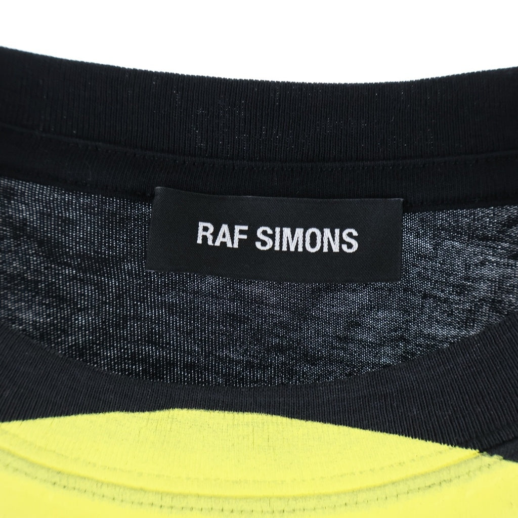 RAF SIMONS(ラフシモンズ) 20SS BIG SMILE TEE ビッグスマイルT 半袖クルーネックTシャツ ブラック 201-124