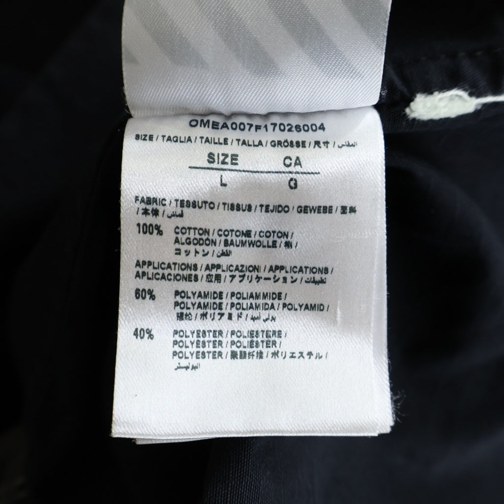 OFF-WHITE(オフホワイト) 17AW バックアローフィールドミリタリージャケット ブラック OMEA007F17026004