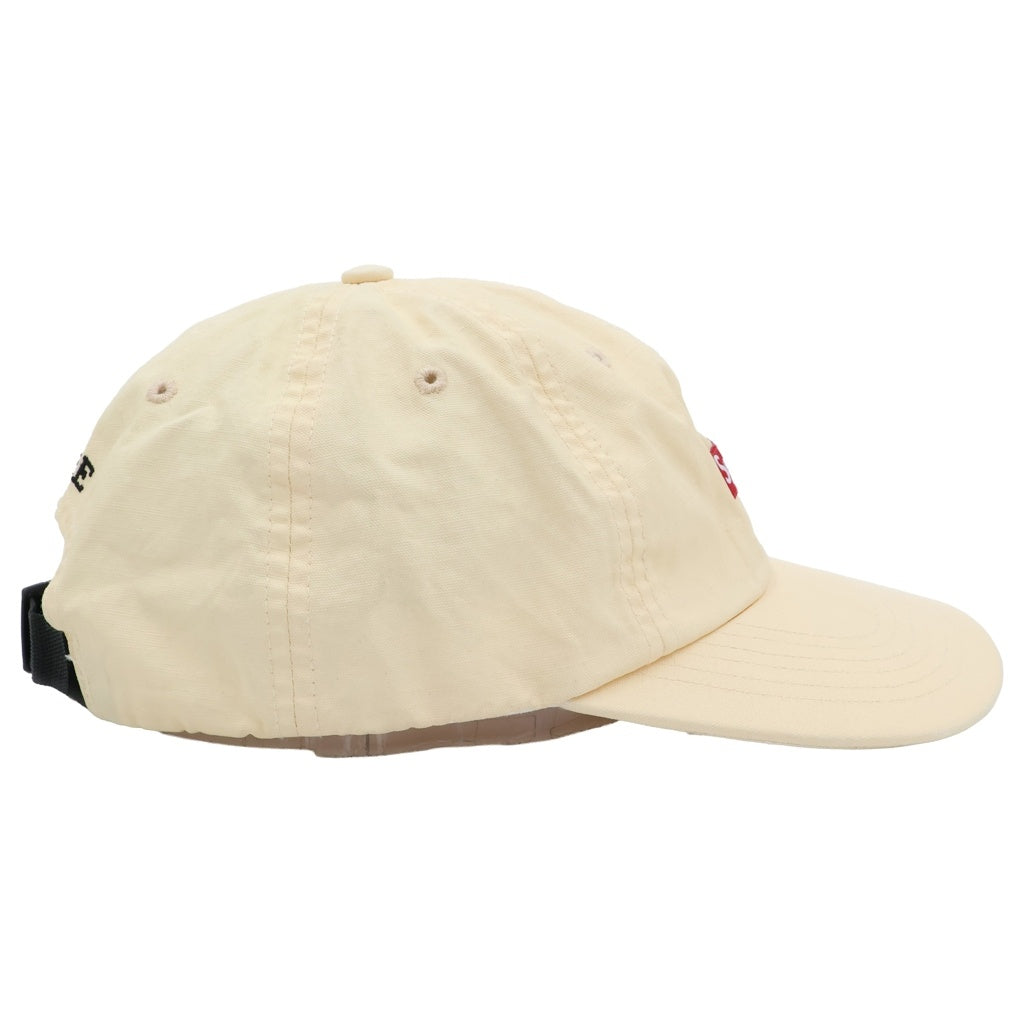 SUPREME(シュプリーム) 22SS Small Box Coated Linen 6-Panel スモールボックスロゴ リネン 6パネル キャップ クリーム レディース