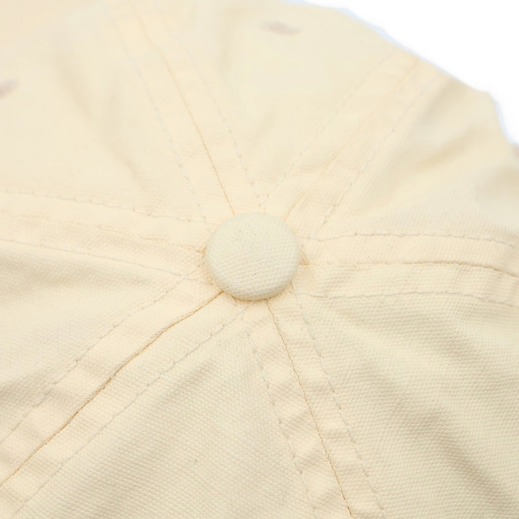 SUPREME(シュプリーム) 22SS Small Box Coated Linen 6-Panel スモールボックスロゴ リネン 6パネル キャップ クリーム レディース