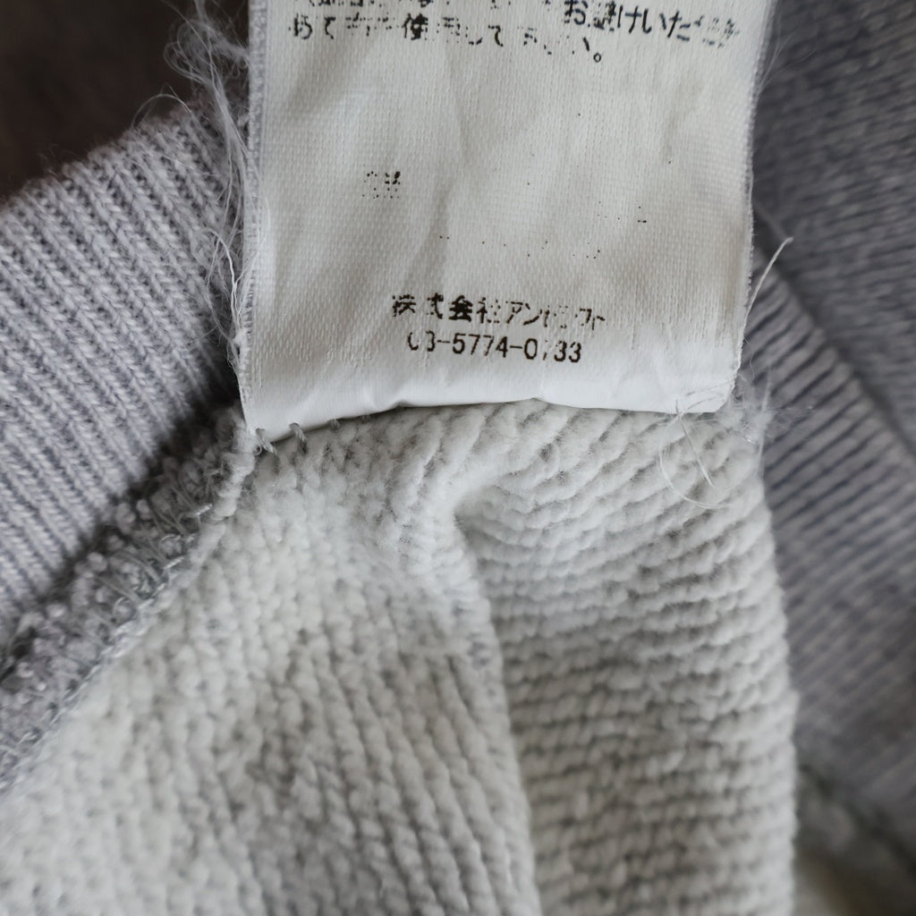 SAINT MICHAEL(セントマイケル) 23AW × Champion チャンピオン ロゴ刺繍 クルーネック 長袖スウェット トレーナー グレー SM-A23-0000-026