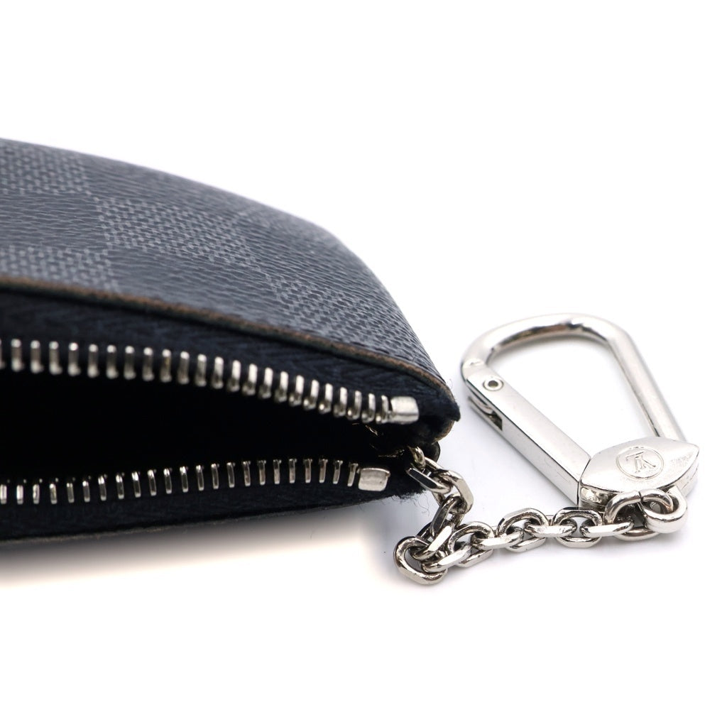 LOUIS VUITTON(ルイヴィトン) ダミエグラフィット ポシェットクレ カードケース ブラック N60155
