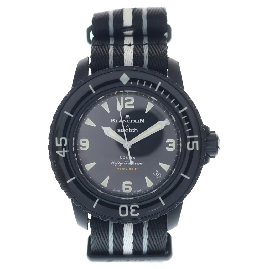 BLANCPAIN(ブランパン) × Swatch Ocean Of Storms スウォッチ 自動巻き 腕時計 ウォッチ ブラック SO35B400