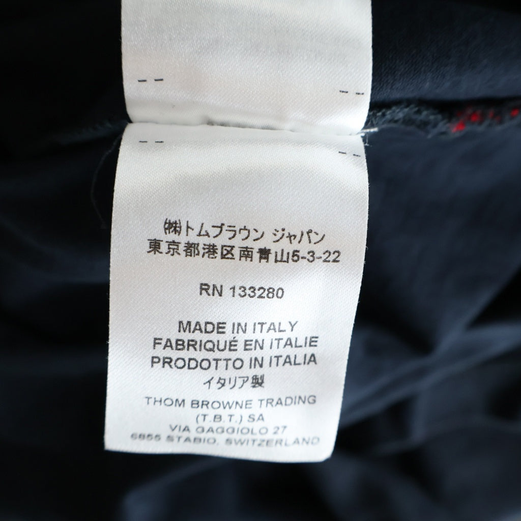 THOM BROWNE(トムブラウン) ジャージー ポケット Tシャツ ネイビー MJS010A-01454-415
