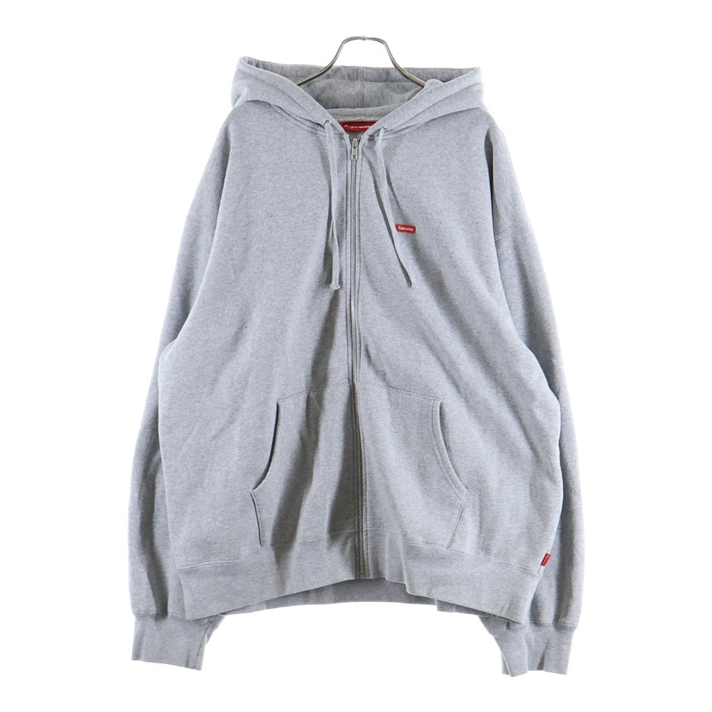 SUPREME(シュプリーム) 25SS Small Box Zip Up Hooded Sweatshirt スモールボックスロゴ ジップアップ パーカー グレー