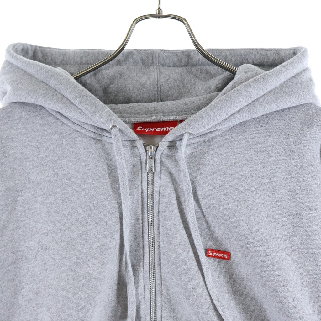 SUPREME(シュプリーム) 25SS Small Box Zip Up Hooded Sweatshirt スモールボックスロゴ ジップアップ パーカー グレー