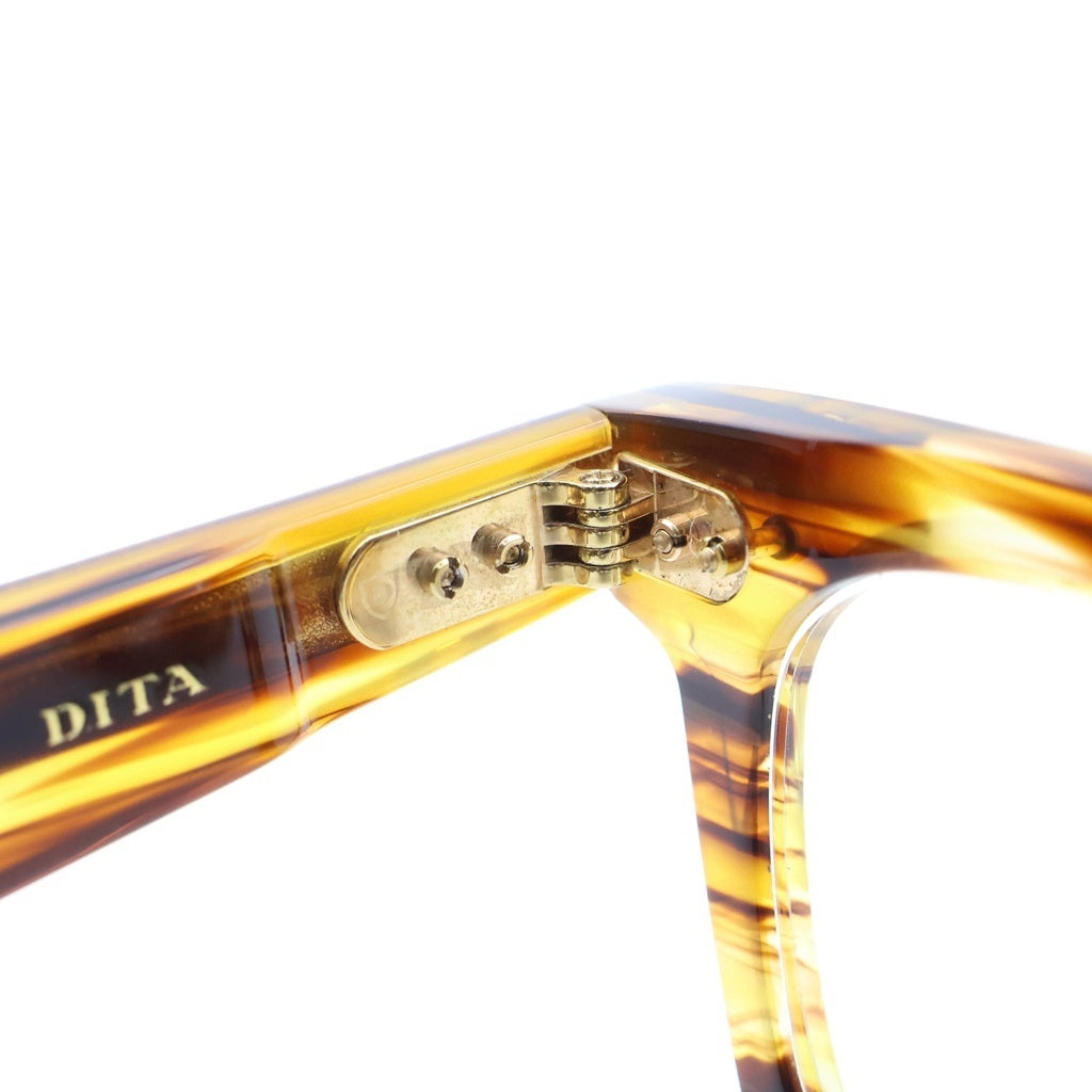 DITA(ディータ) MONOLIX モノリクス スクエア アイウェア メガネ 度入り ブラウン DTS750