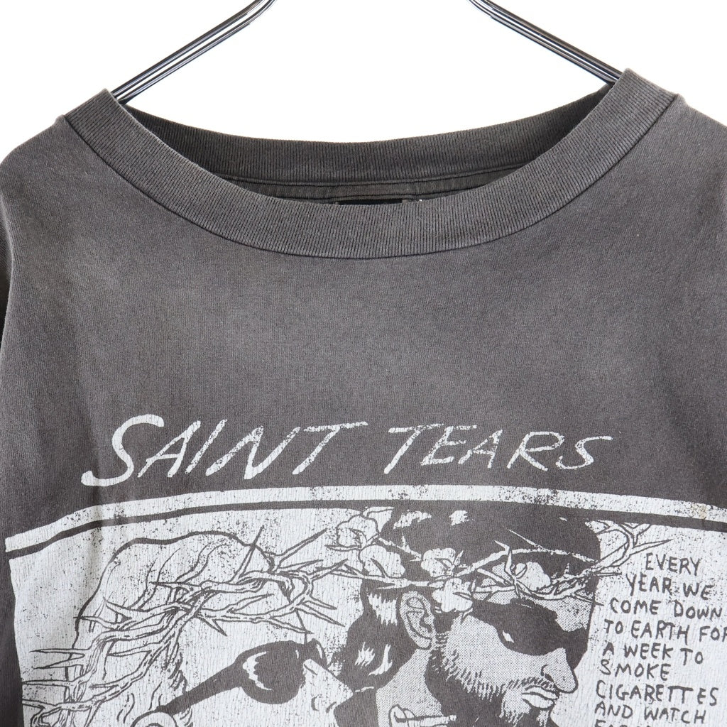 SAINT MICHAEL(セントマイケル) 21AW L/S TEE_SONICYOUTH ソニックユース フォトプリント クルーネック長袖Tシャツ ロングスリーブTシャツ グレー SM-A21-0000-023