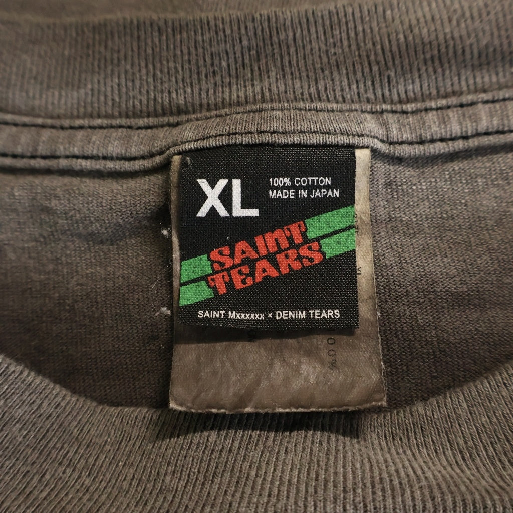 SAINT MICHAEL(セントマイケル) 21AW L/S TEE_SONICYOUTH ソニックユース フォトプリント クルーネック長袖Tシャツ ロングスリーブTシャツ グレー SM-A21-0000-023