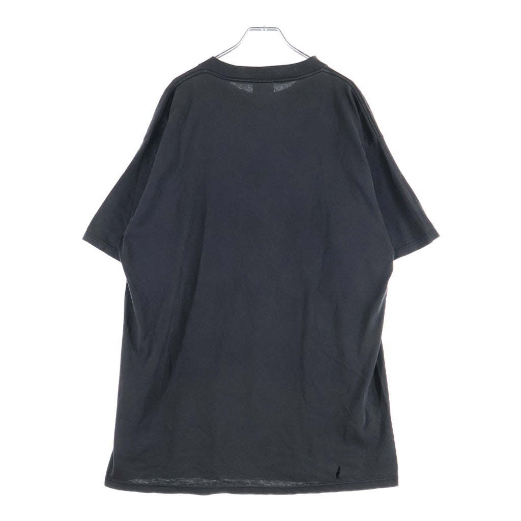 VINTAGE(ヴィンテージ) 90s Lenny kravitz レニークラヴィッツ フロントプリント クルーネック半袖Tシャツ ショートスリーブカットソー ブラック
