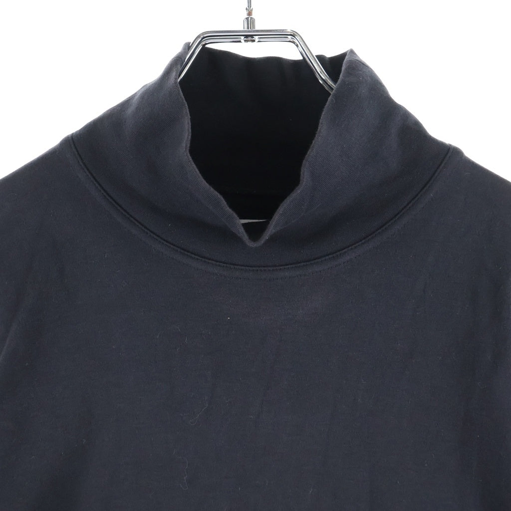 BOTTEGA VENETA(ボッテガヴェネタ) BV刺繍 ウール ハイネック 長袖Tシャツ ブラック 753740 V37J0