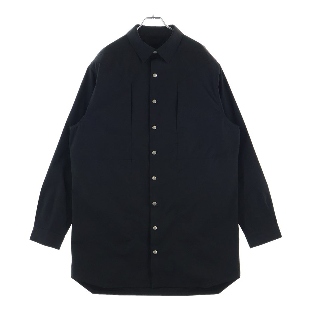 Rick Owens(リックオウエンス) OUTER SHIRT シャツ ジャケット バックベルト ブラック