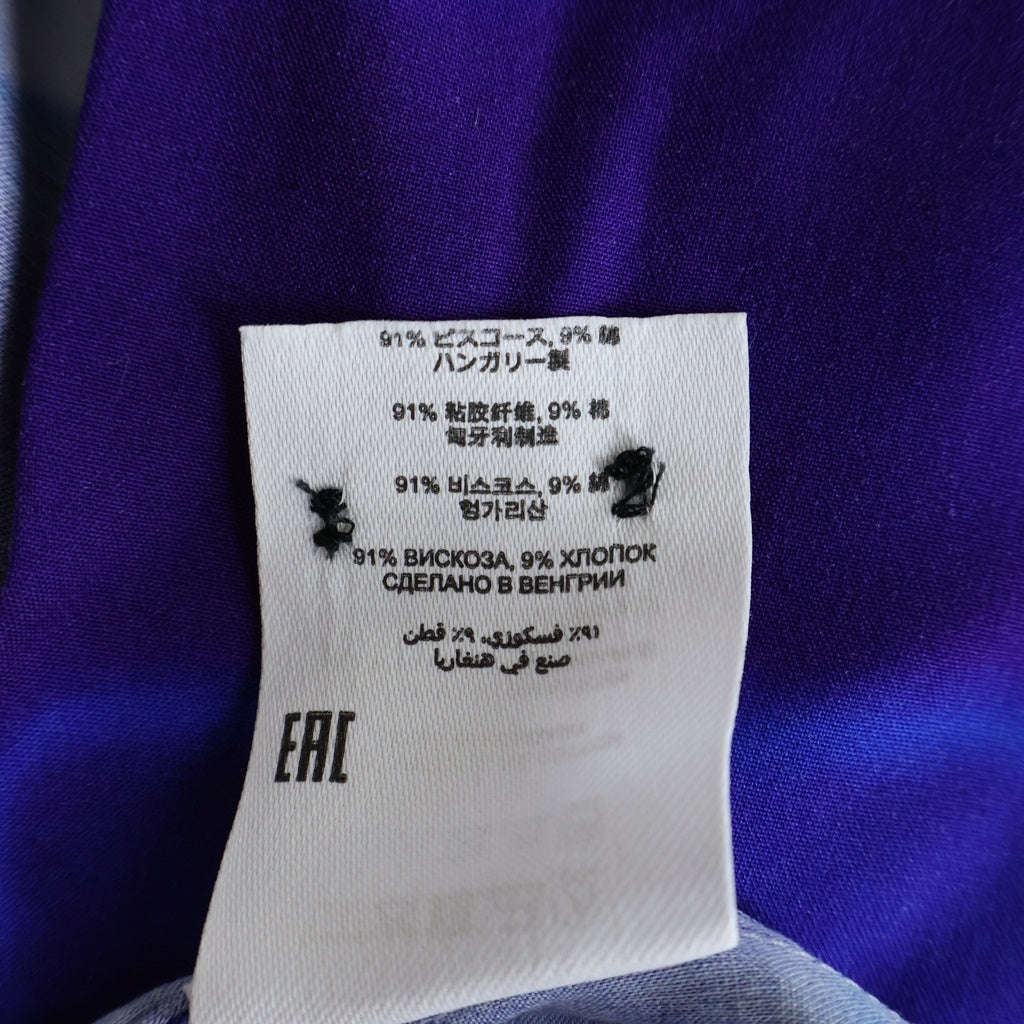 DRIES VAN NOTEN(ドリスヴァンノッテン) 21SS ×LEN LYE レンライ グラフィック レーヨン 半袖シャツ パープル 211-143
