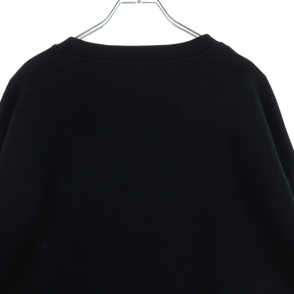 PRADA(プラダ) 22AW RE-NYLON トライアングルロゴ スウェットクルーネックカットソー ブラック UJL30A S222 110Q