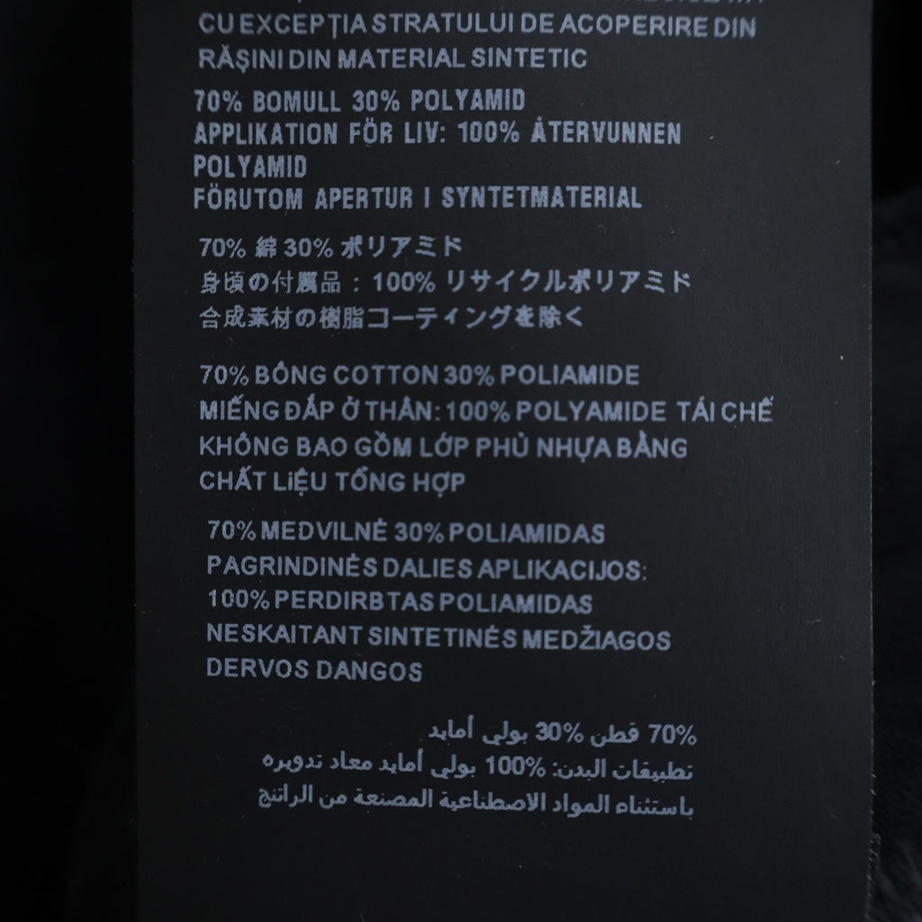 PRADA(プラダ) 22AW RE-NYLON トライアングルロゴ スウェットクルーネックカットソー ブラック UJL30A S222 110Q
