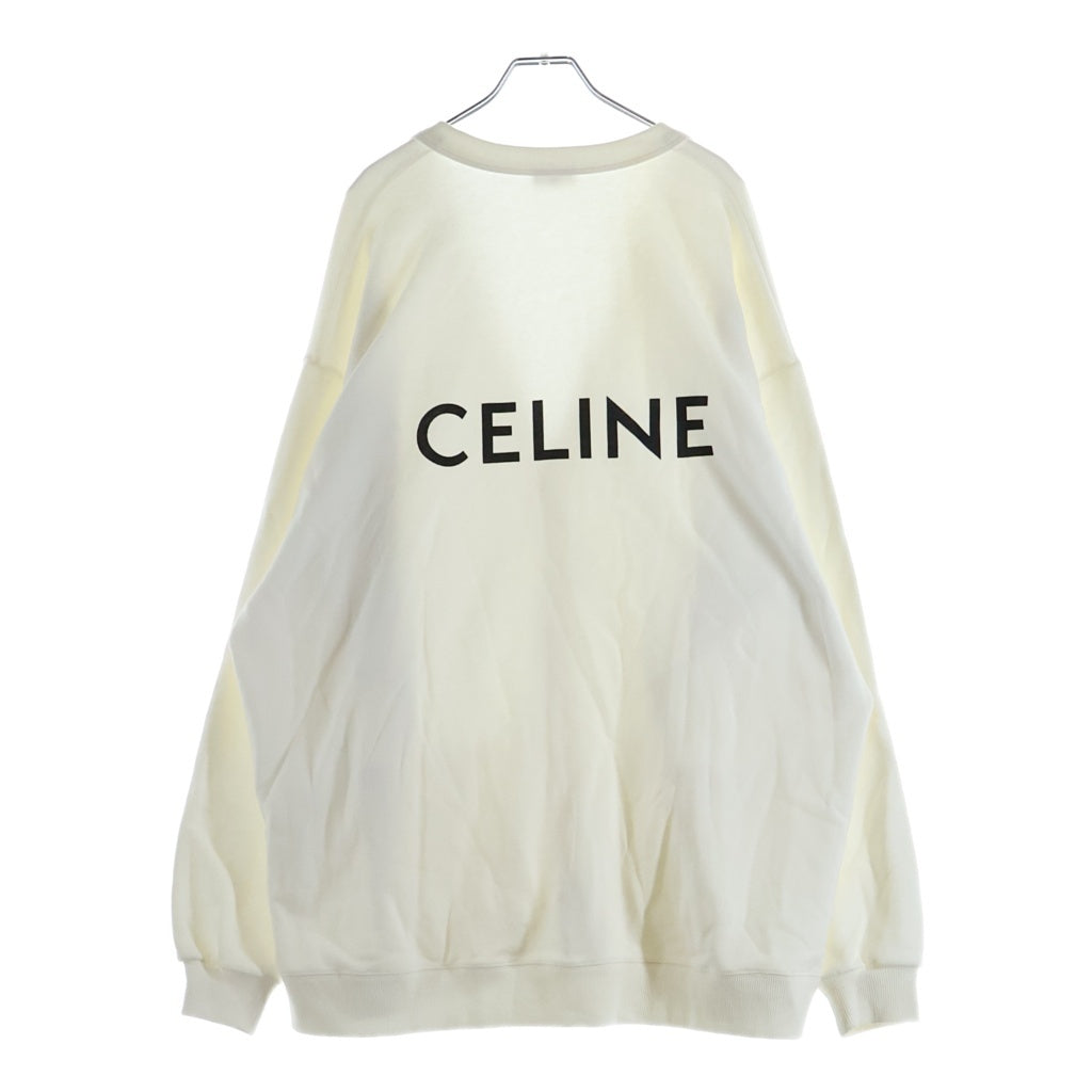 CELINE(セリーヌ) Oversized Cardigan In Cotton Fleece スウェットカーディガン ホワイト 2Y672670Q