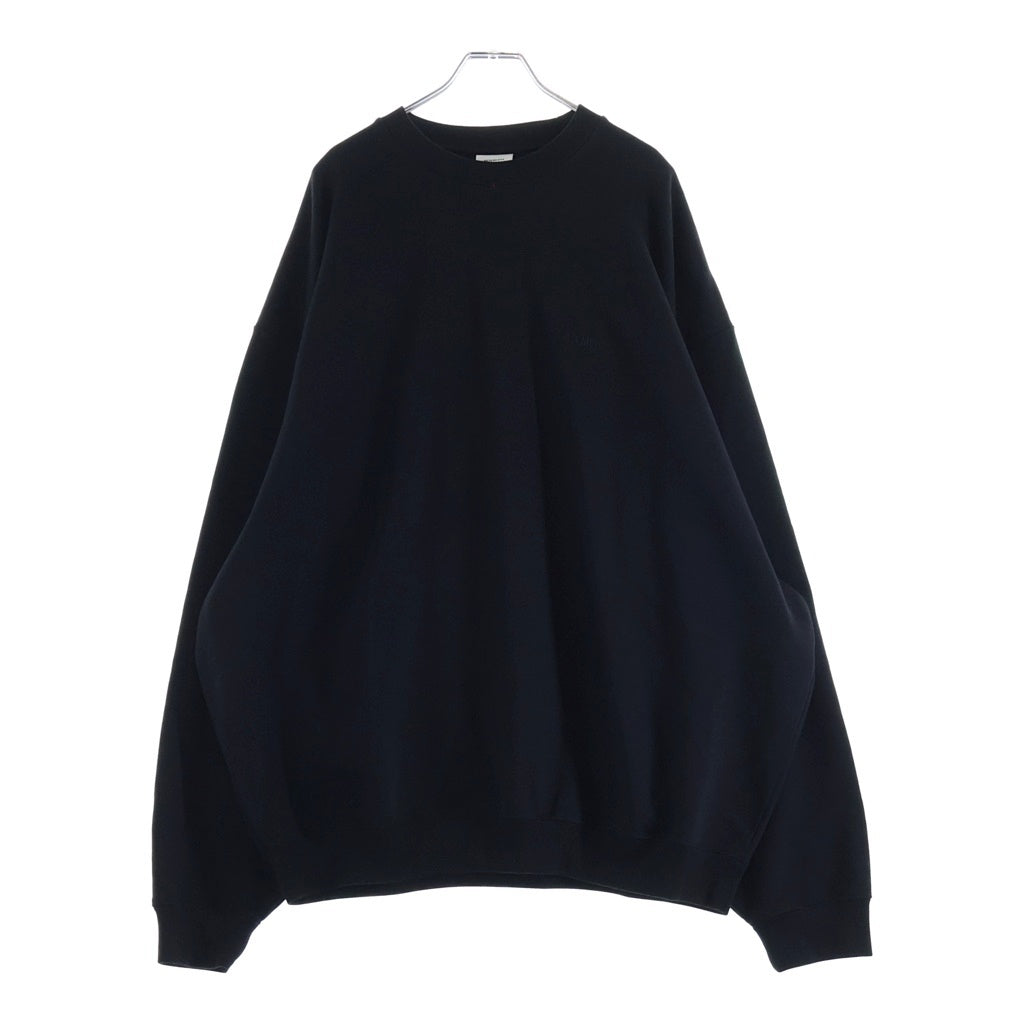 VETEMENTS(ヴェトモン) ロゴ刺繍 オーバーサイズ クルーネック スウェット ブラック